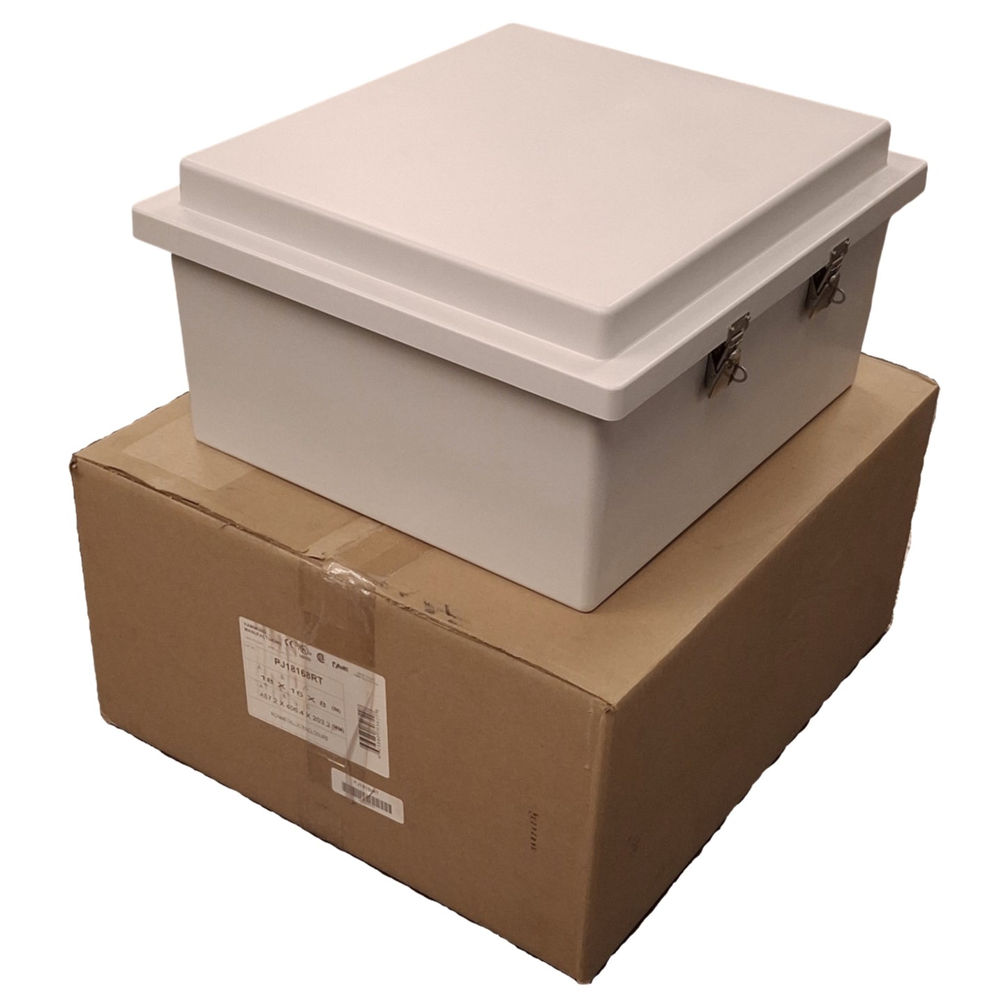 New Hammond PJ18168RT Polyester Junction Box, 18.4in H x 16.4in W x 8.13in D, IP66