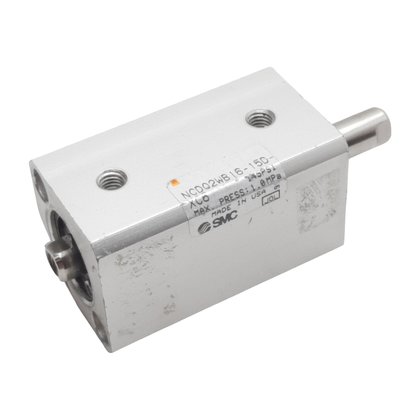 Used SMC NCDQ2WB16-15D-XC6 Pneumatic Cylinder, ø16mm Bore, 15mm Stroke, M5, 1.0MPa