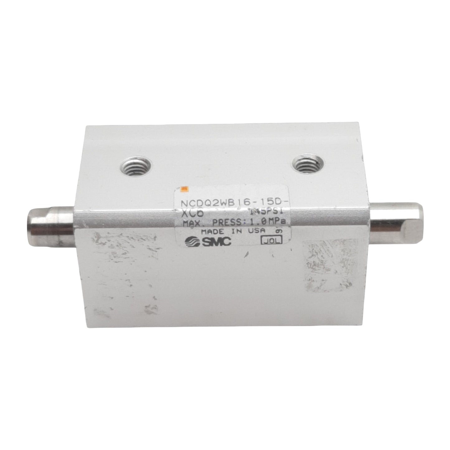 Used SMC NCDQ2WB16-15D-XC6 Pneumatic Cylinder, ø16mm Bore, 15mm Stroke, M5, 1.0MPa