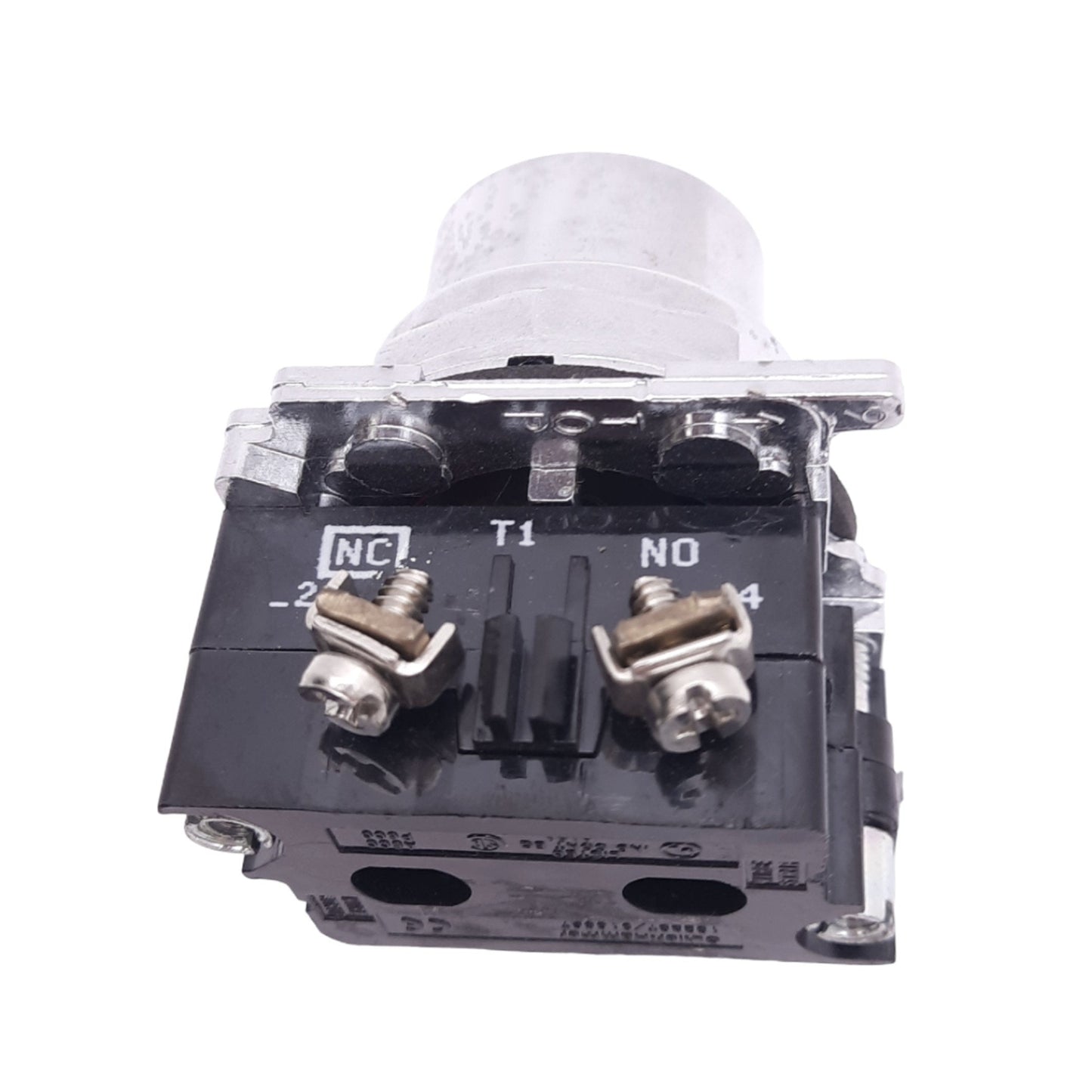 Used Eaton 10250T101-1 Flush Pushbutton Switch, ø30.5mm, 1NO 1NC, 600VAC 10A Max