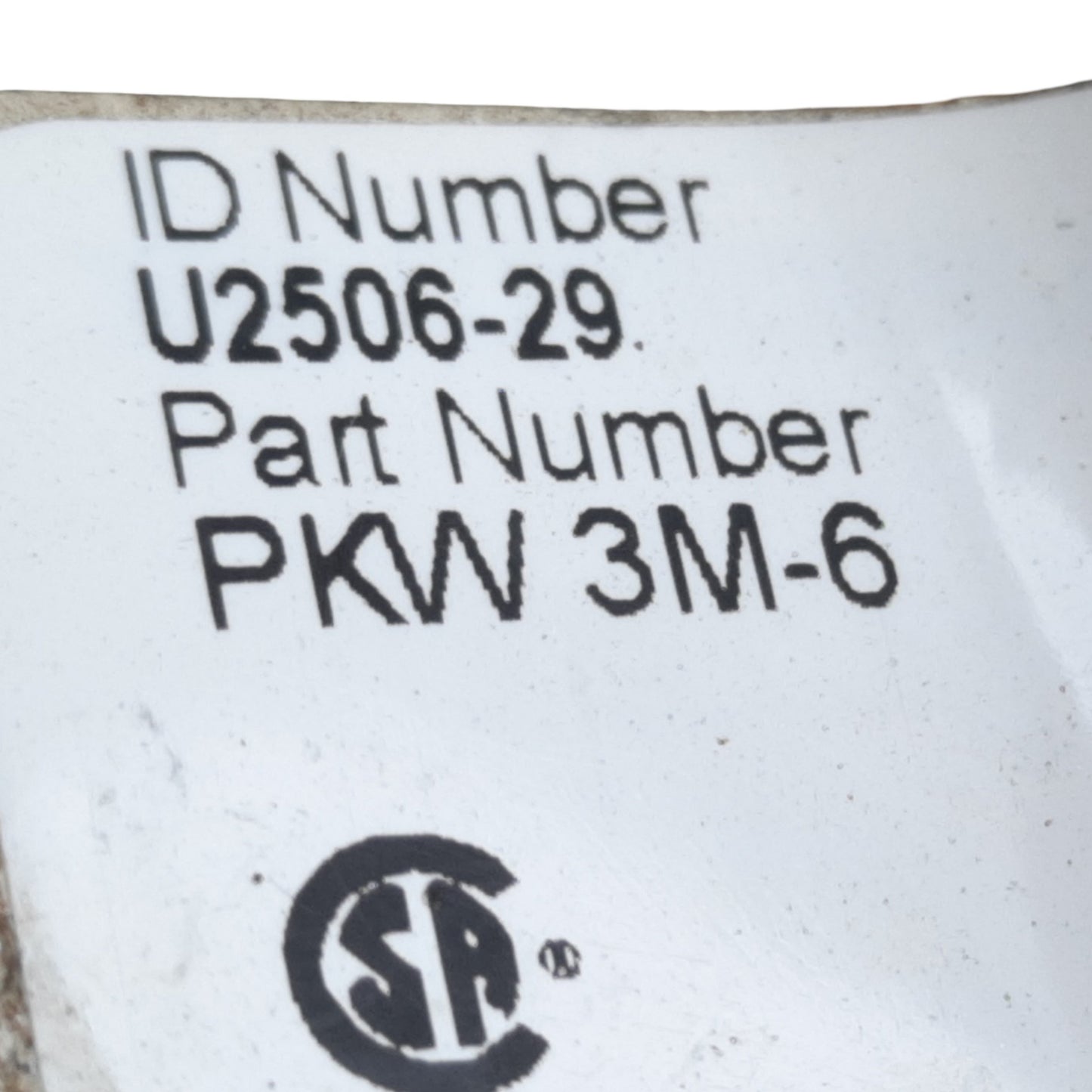 Used Lot of 2 Turck PKW 3M-6 Actuator/Sensor Connection Cable M8 3-Pin, 125 VAC/DC 6m