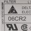 Used Delta Electronics 06CR2 EMI Power Line Filter, 6A 115/250VAC, Spade Terminals