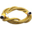 Used Turck KBE 3T-2-SBE 3T/S600 Microfast Double-Ended Cordset, 3-pin 1/2"-20 UNF, 2m