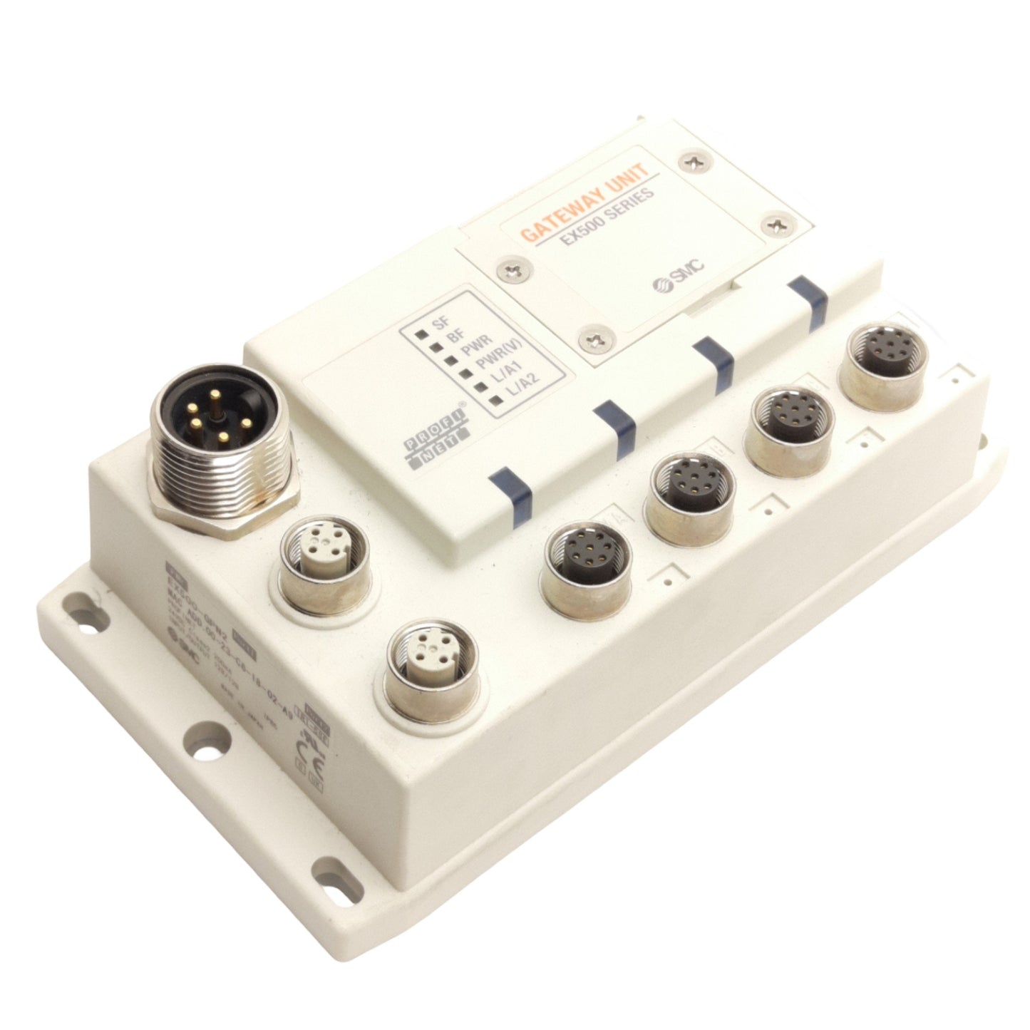 Used SMC EX500-GPN2 PROFINET Gateway GW Unit, 24VDC, 128 Input/Output Points, 4-Port