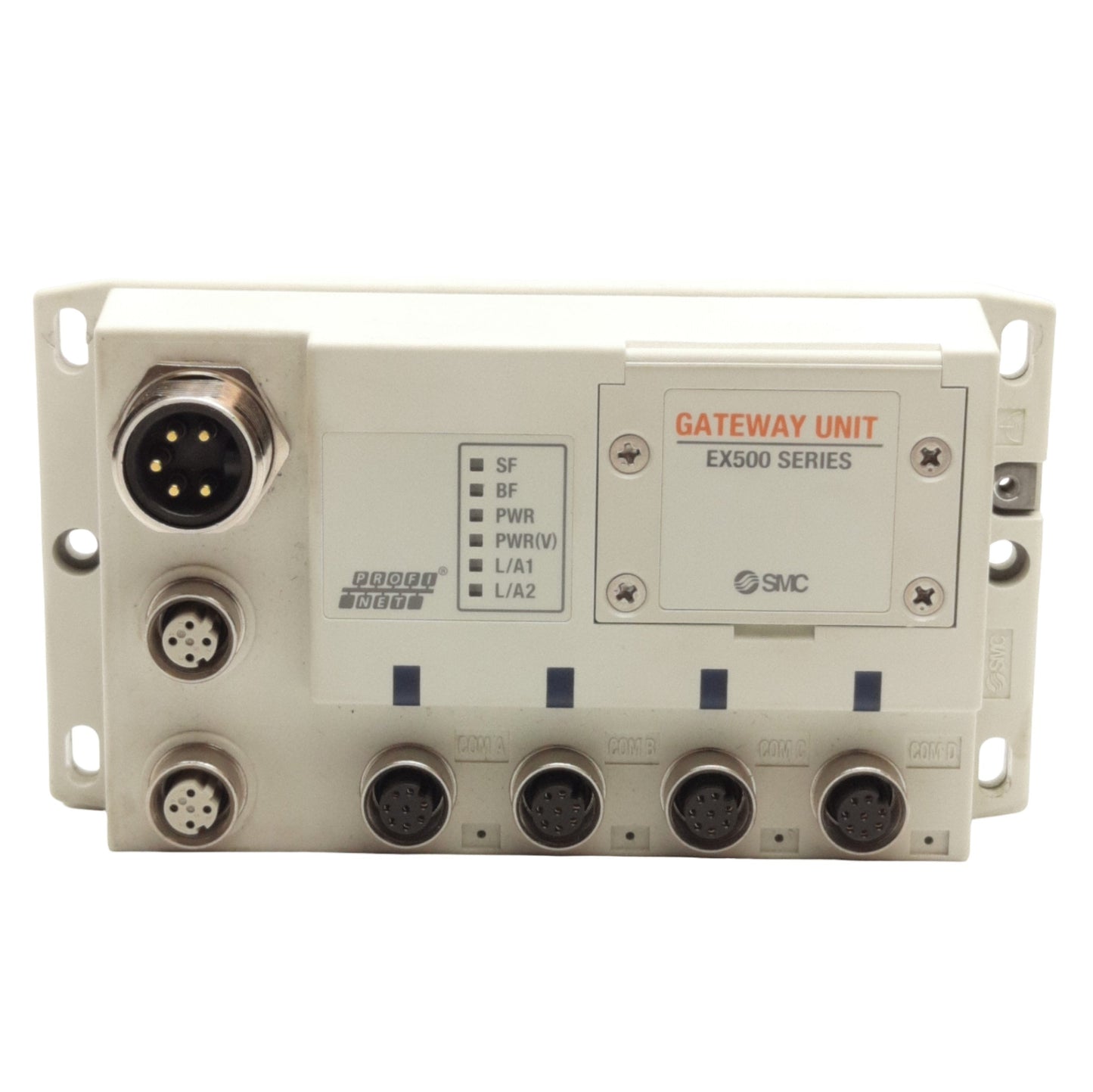 Used SMC EX500-GPN2 PROFINET Gateway GW Unit, 24VDC, 128 Input/Output Points, 4-Port