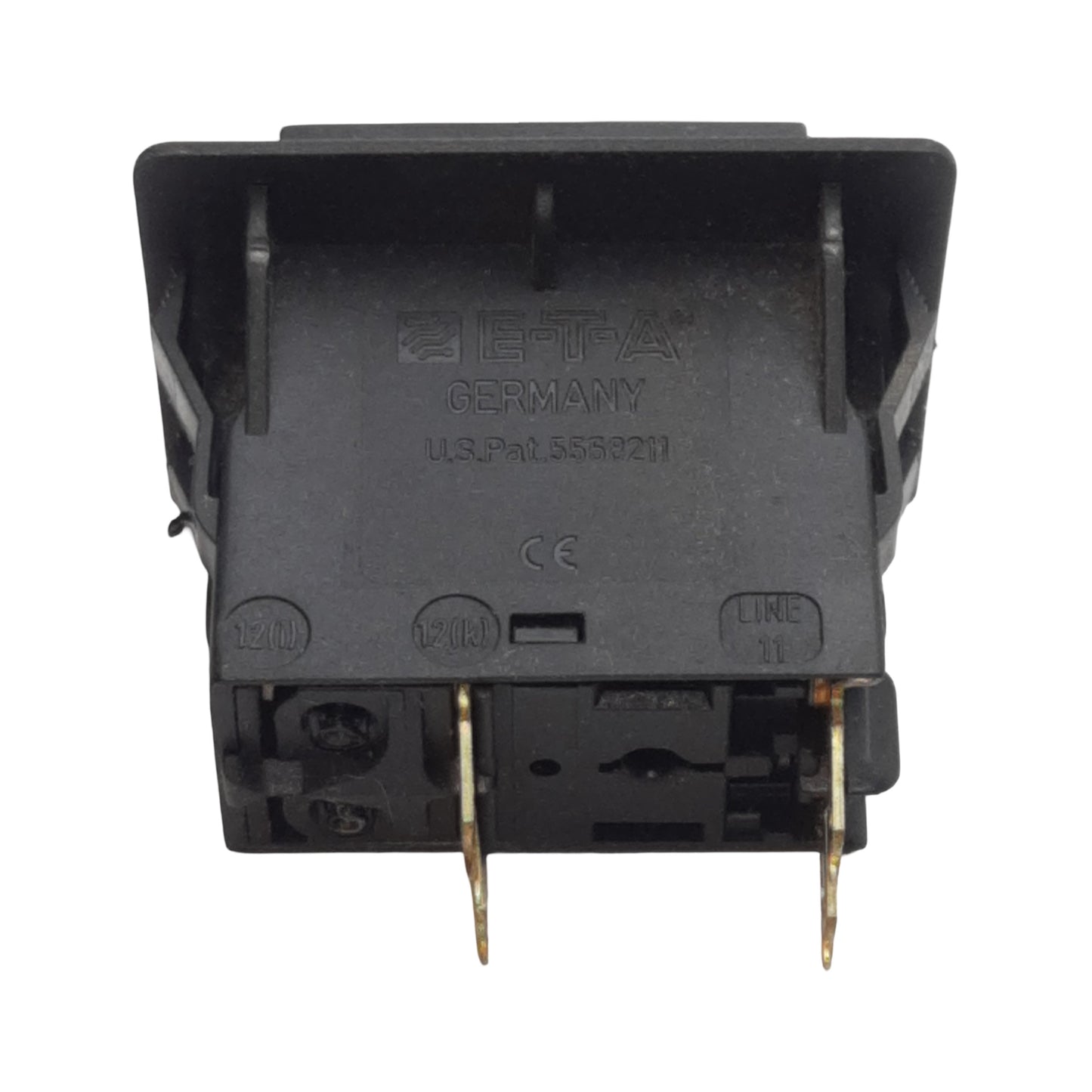 Used ETA 3120-F623-P7T1-W02D Thermal Pushbutton Circuit Breaker, 2-P 16A 50VDC/240VAC
