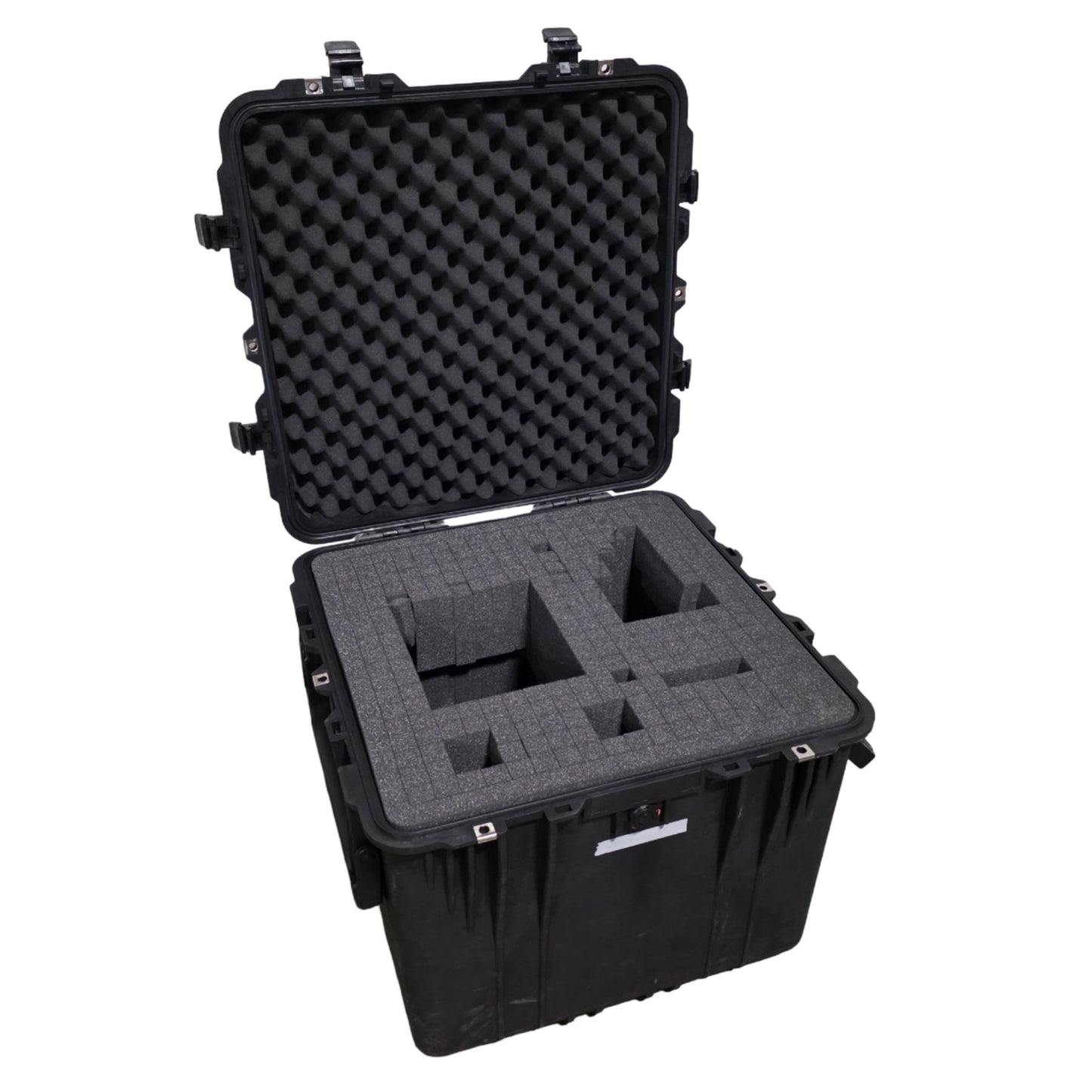Used Pelican 0350 Protector Cube Case 4.63CuFt, 22.5"L x 22.43"W x21.25"D, IP67