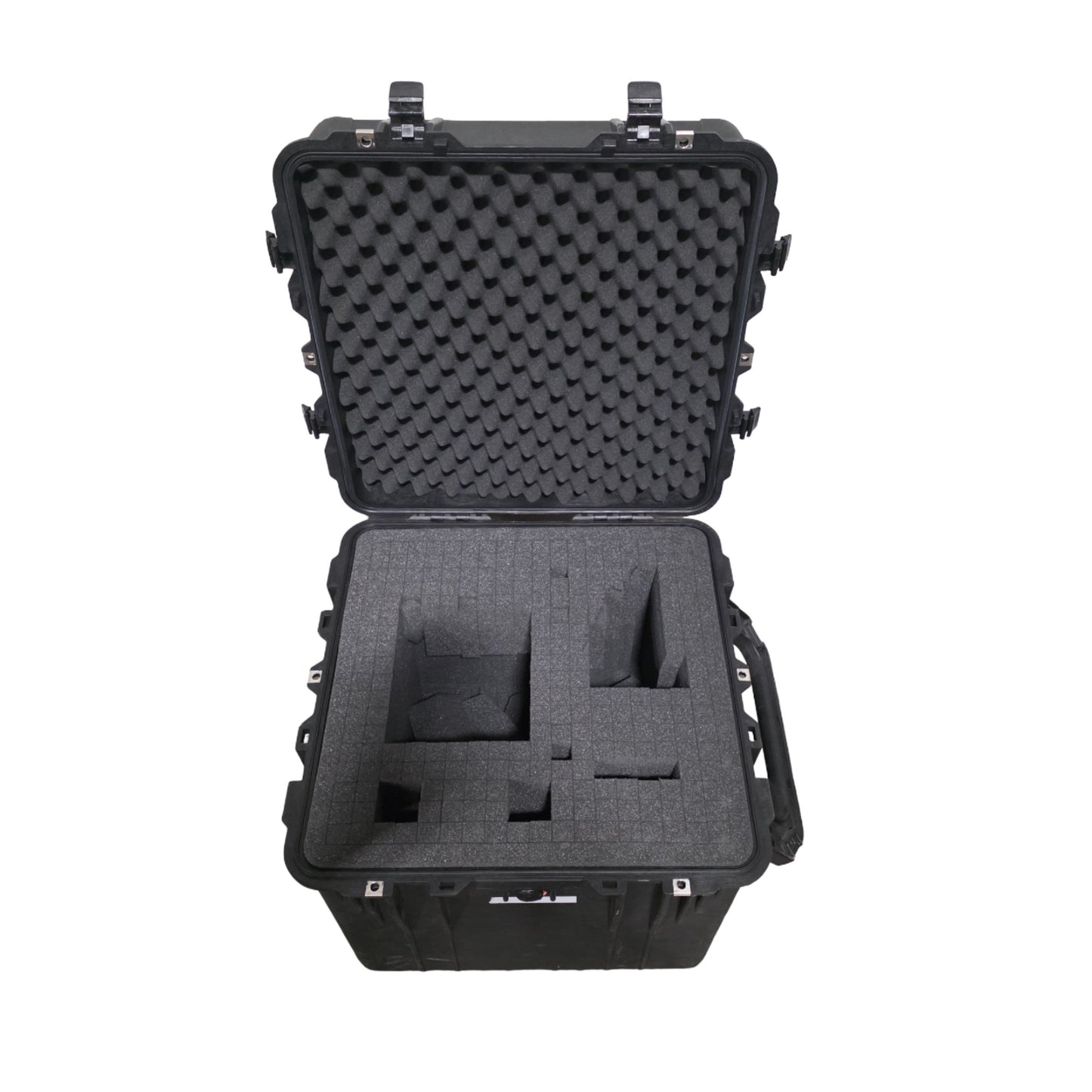 Used Pelican 0350 Protector Cube Case 4.63CuFt, 22.5"L x 22.43"W x21.25"D, IP67