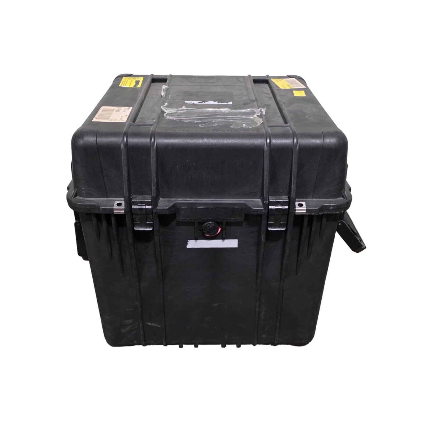 Used Pelican 0350 Protector Cube Case 4.63CuFt, 22.5"L x 22.43"W x21.25"D, IP67