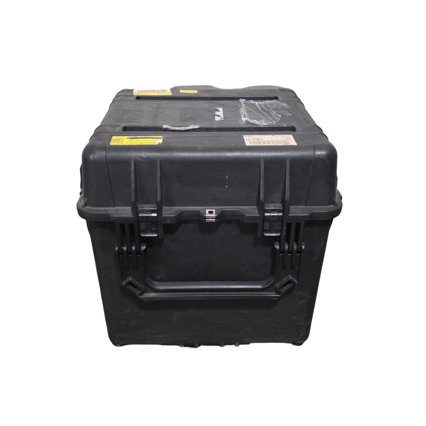 Used Pelican 0350 Protector Cube Case 4.63CuFt, 22.5"L x 22.43"W x21.25"D, IP67