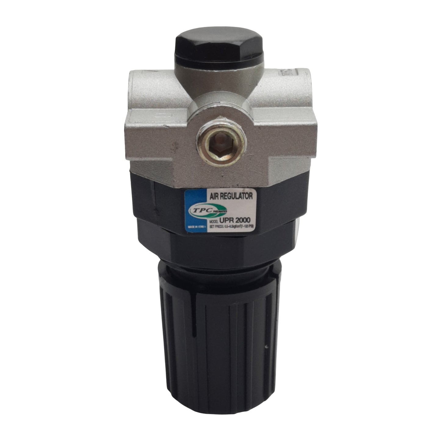 Used TPC UPR2000 Pneumatic Regulator, 7-120psi Set, 150psi Max, 1/4in NPT Ports