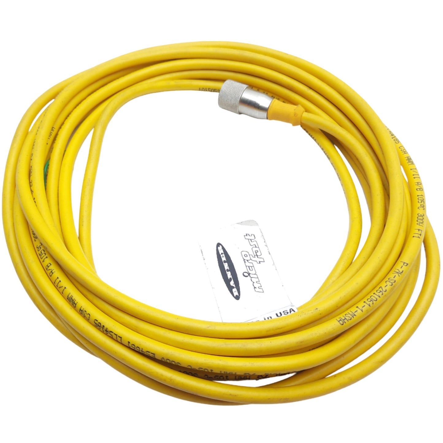 New – Open box Banner MQDC-315 Micro-Style Cord, 3-Pin 1/2"-20 UNF Female x Flying Leads 5m