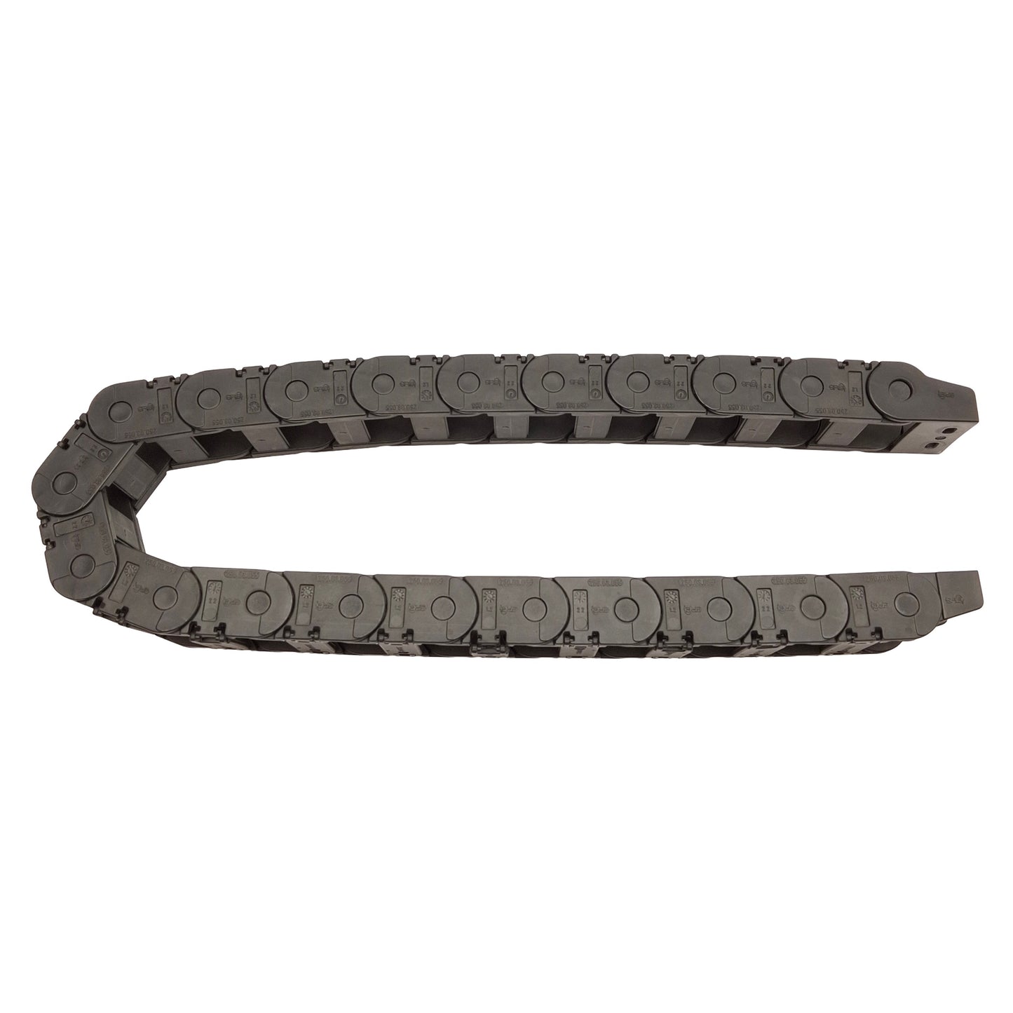 Used Igus 250.03.055 Energy Chain, 55mm Bending Radius, 38x25mm Inner, 39.5in Long