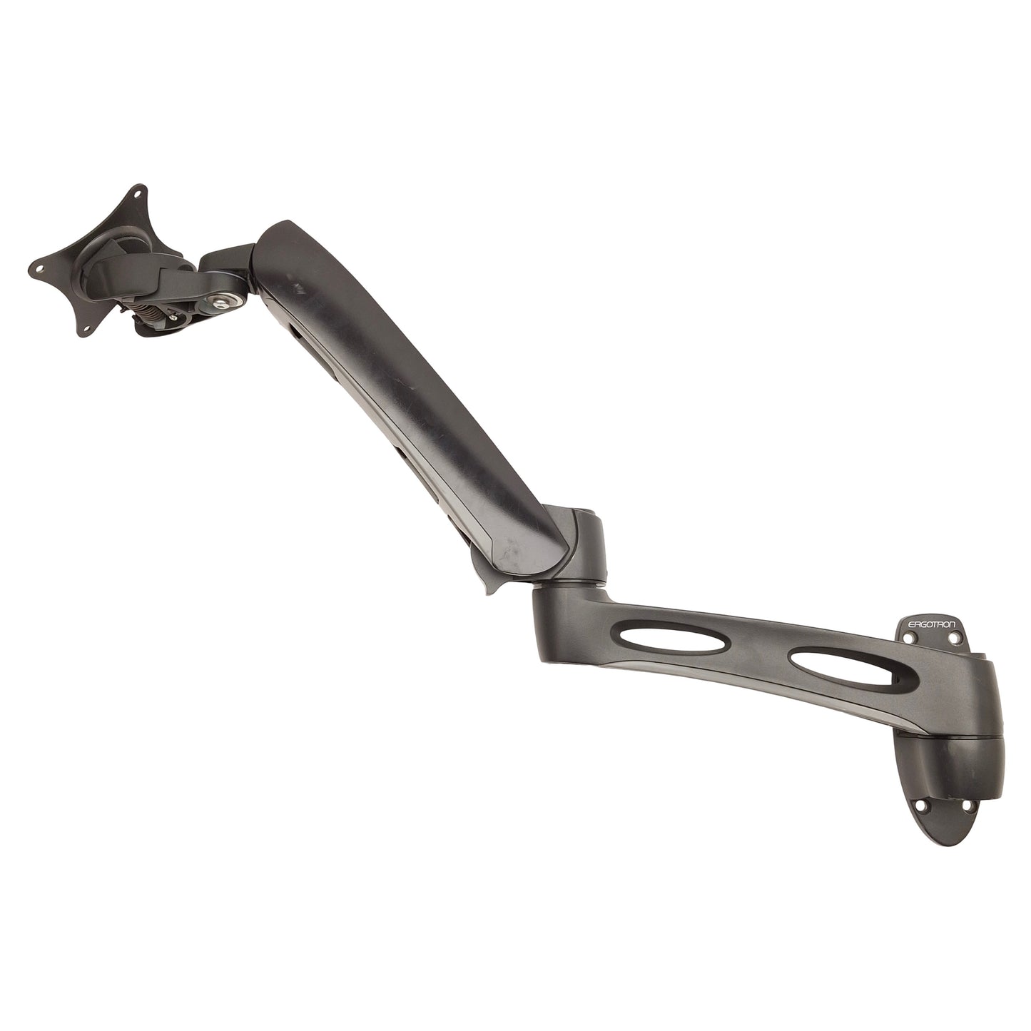 Used Ergotron 45-180-195-00 Wall Mount LCD Monitor Arm 24" 20lbs, VESA 75mm