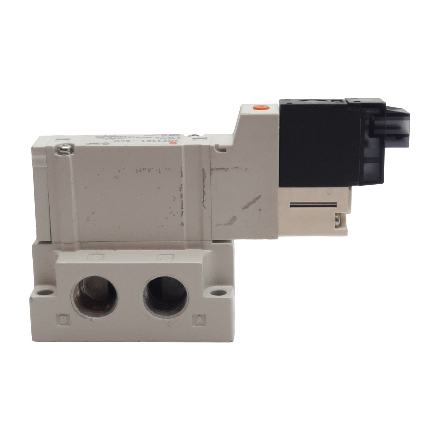 Used SMC VQZ1151-5LO Solenoid Valve, 5/2-Way NC, 0.15-0.7MPa, 1/8in NPT, 24VDC Coil