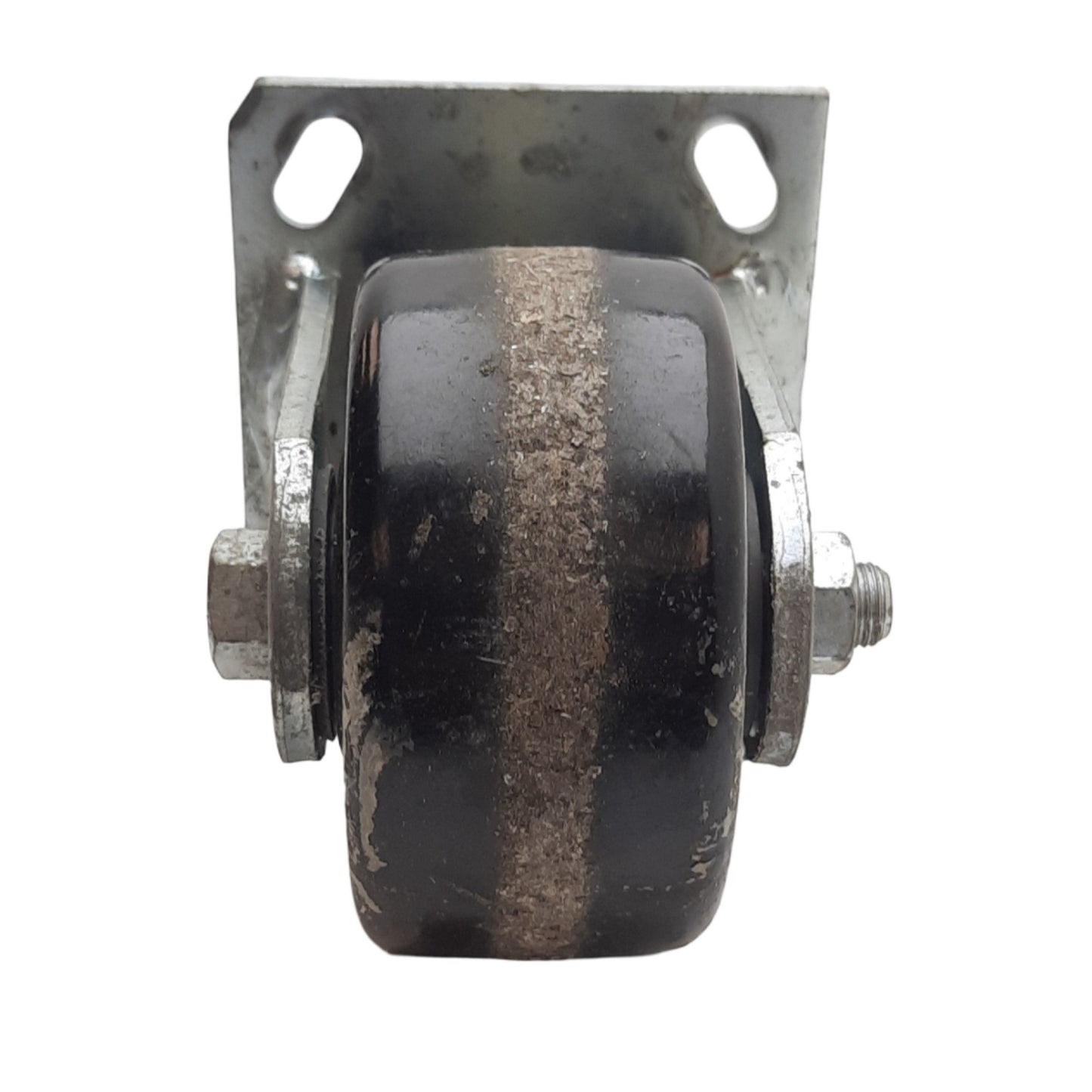 Used Lot of 2 Albion 170TM04201R Kingpinless Caster Wheel ø4in, 2in Tread, 4x4-1/2in