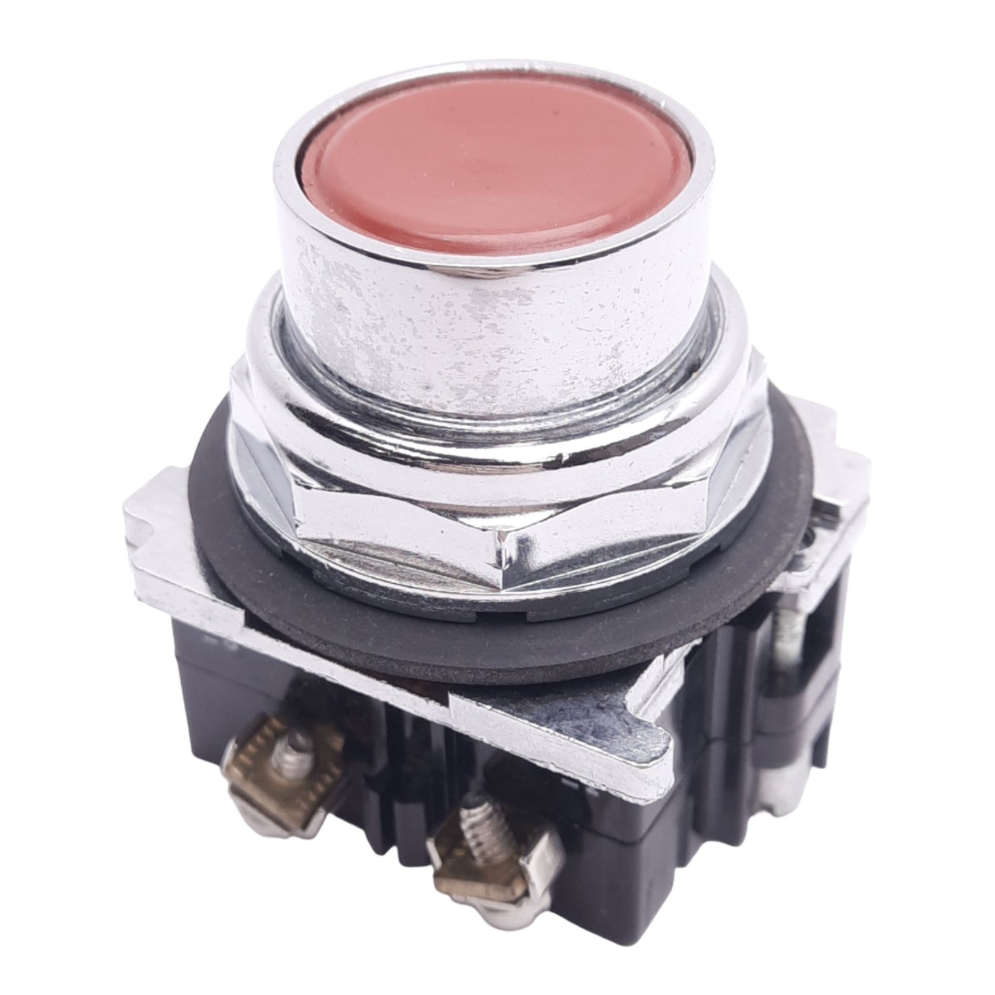 Used Eaton 10250T102-1 Flush Pushbutton Switch, ø30.5mm, 1NO 1NC, 600VAC 10A Max