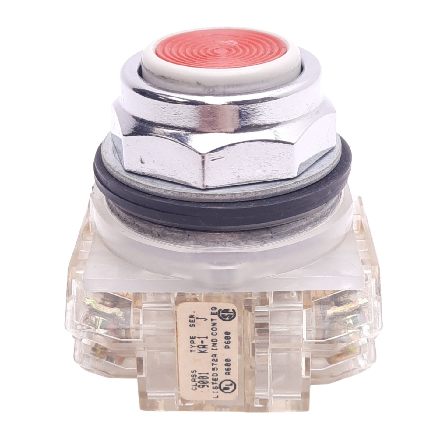 Used Schneider Electric 9001KR1RH2 Pushbutton Switch, ø30mm, 2NO 2NC, 600V 10A Max