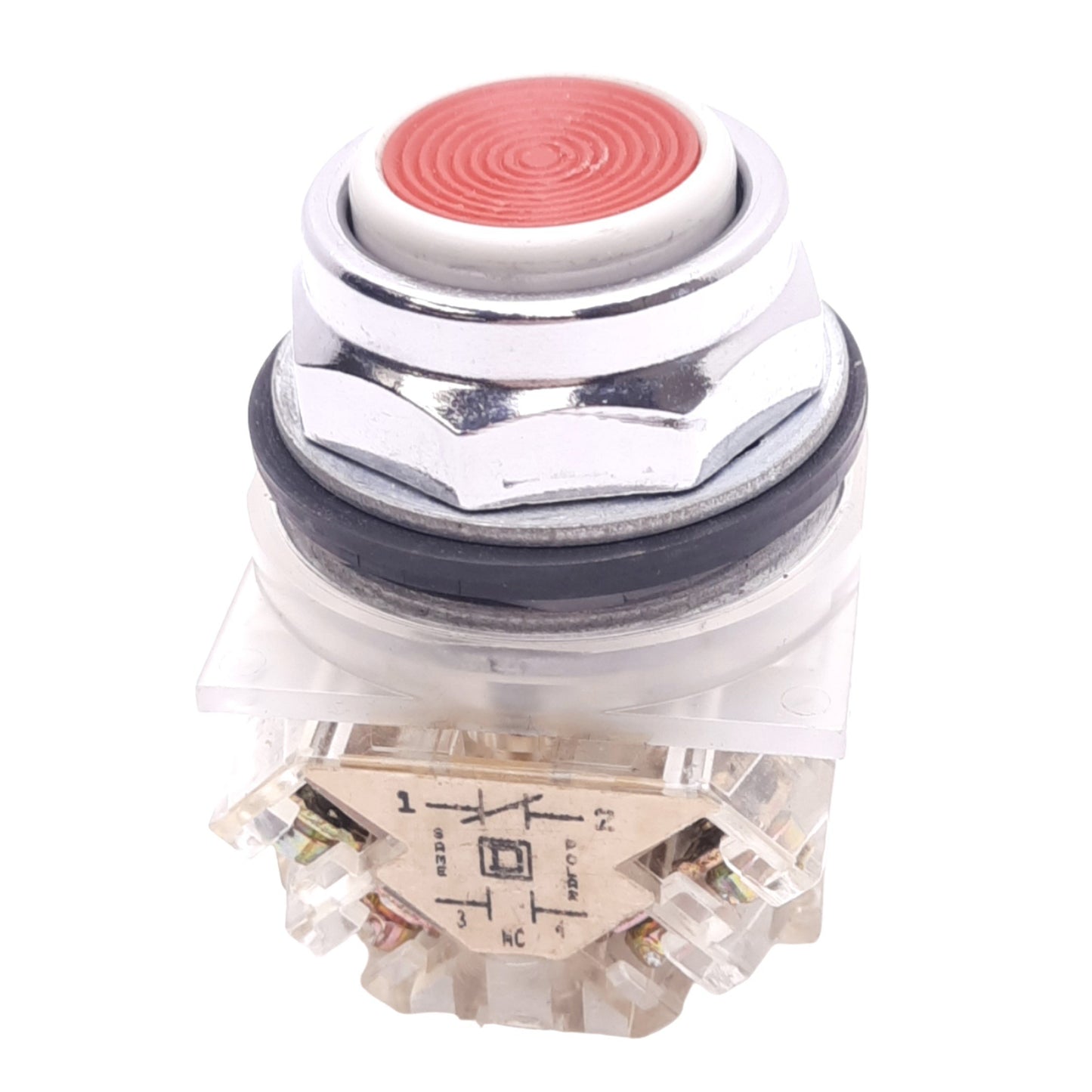Used Schneider Electric 9001KR1RH2 Pushbutton Switch, ø30mm, 2NO 2NC, 600V 10A Max