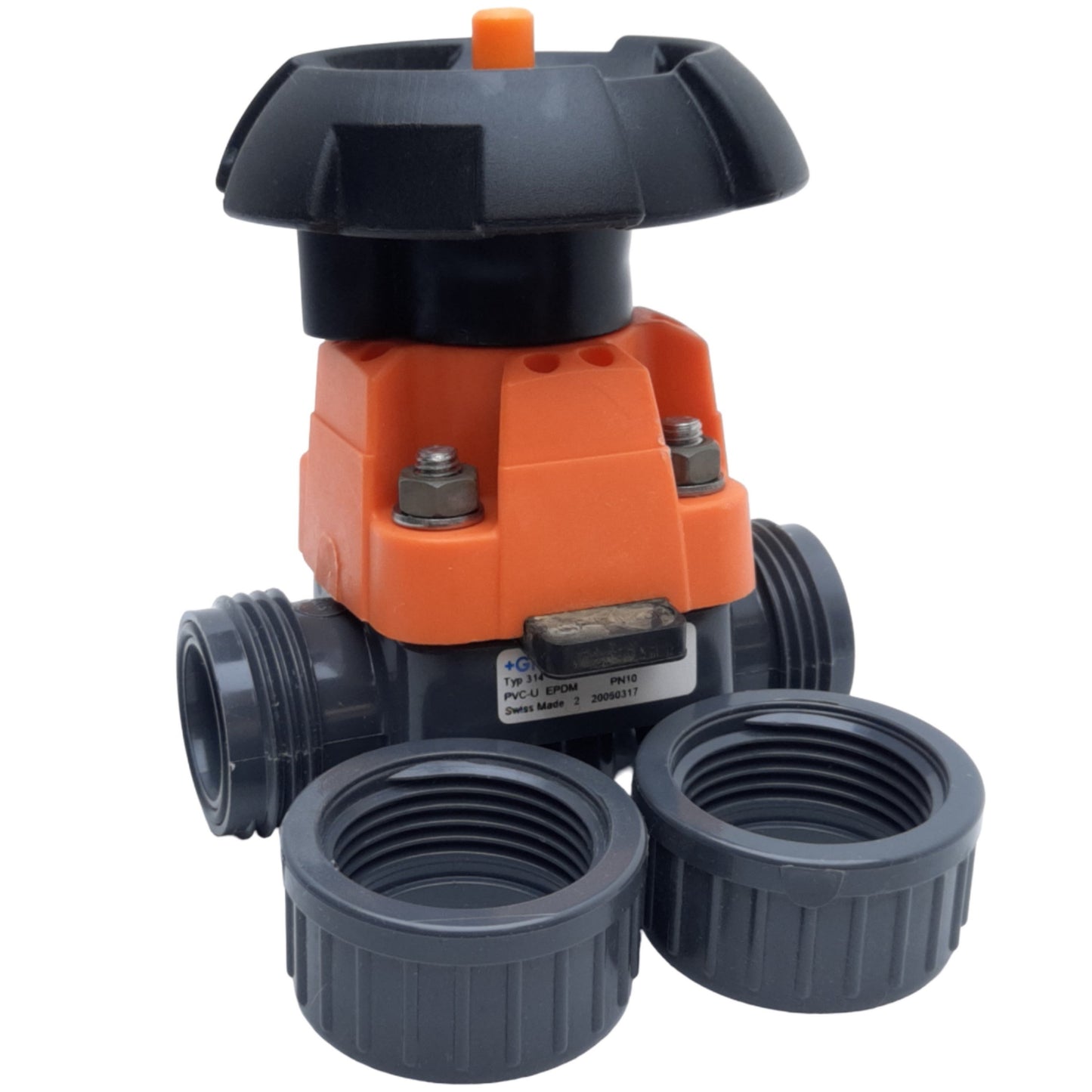 Used Georg Fischer Type 314 Diaphragm Valve, DN15 1/2" PVC-U PN10 *No End Connection*