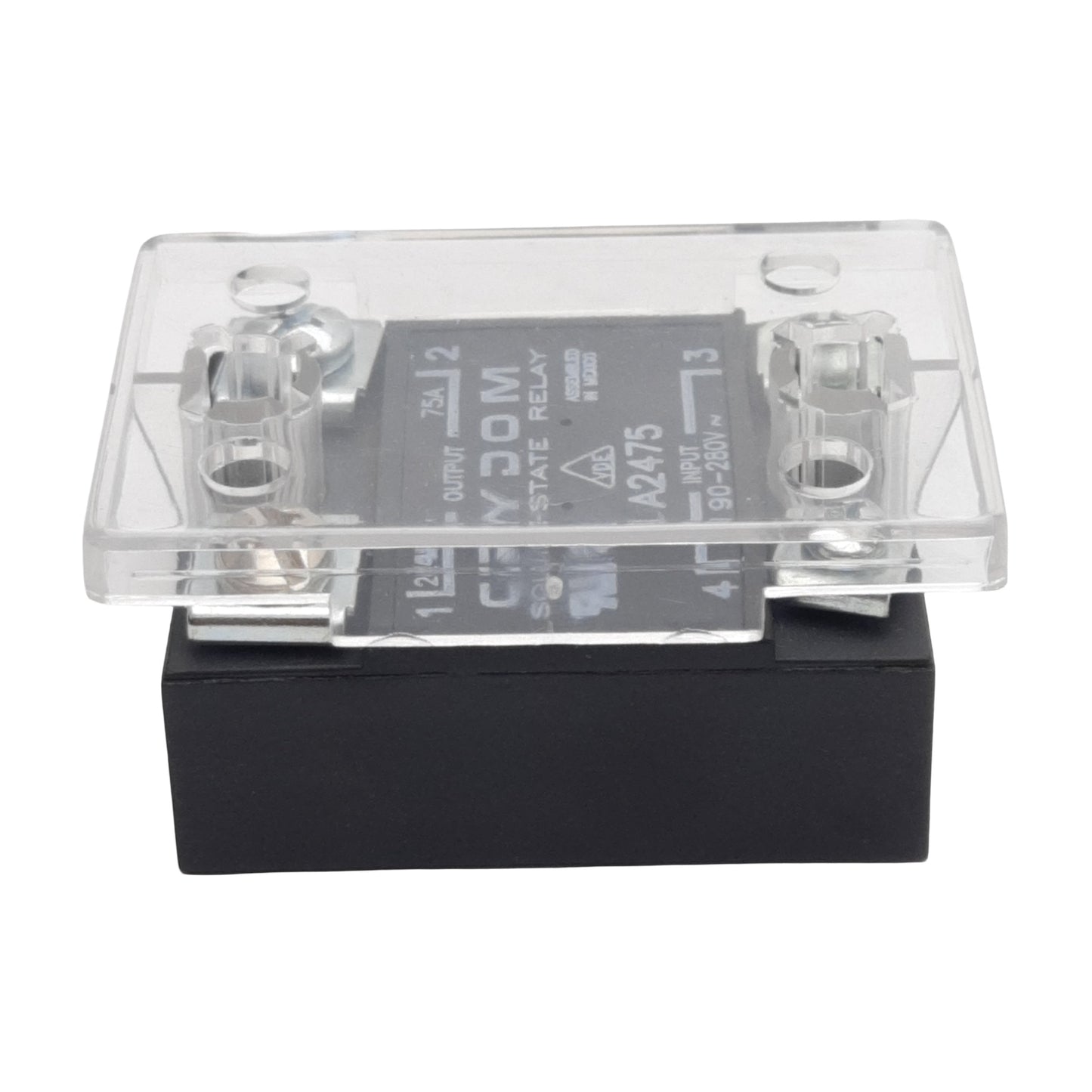 Used Crydom A2475 Solid-State Relay, SPST-NO, 90-280VAC In, 75A 240VAC Out