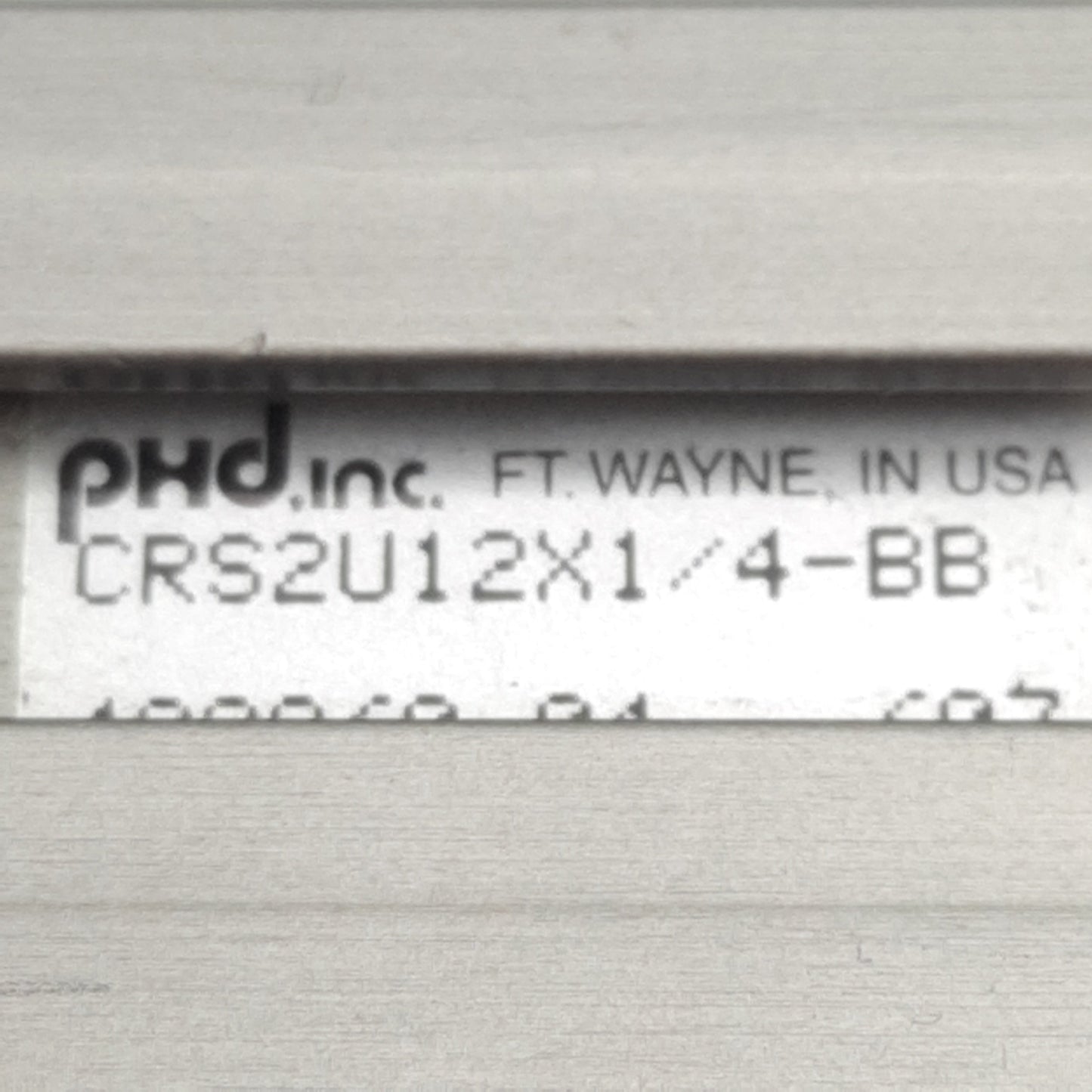 Used PHD CRS2U12X1/4-BB Pneumatic Cylinder, ø12mm Bore, 6.35mm Stroke, M4, 10bar