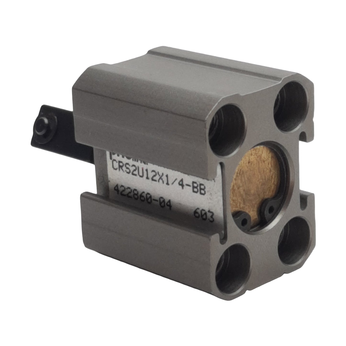 Used PHD CRS2U12X1/4-BB Pneumatic Cylinder, ø12mm Bore, 6.35mm Stroke, M4, 10bar