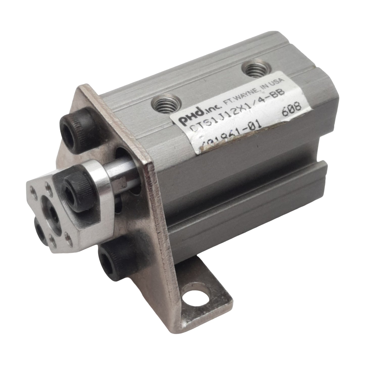 Used PHD CTS1J12X1/4-BB Pneumatic Cylinder, ø12mm Bore, 6.35mm Stroke, M4, 10bar
