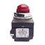 Used General Electric CR104PXG22 Red Indicator Pilot Light, ø30.5mm, 120VAC Lamp