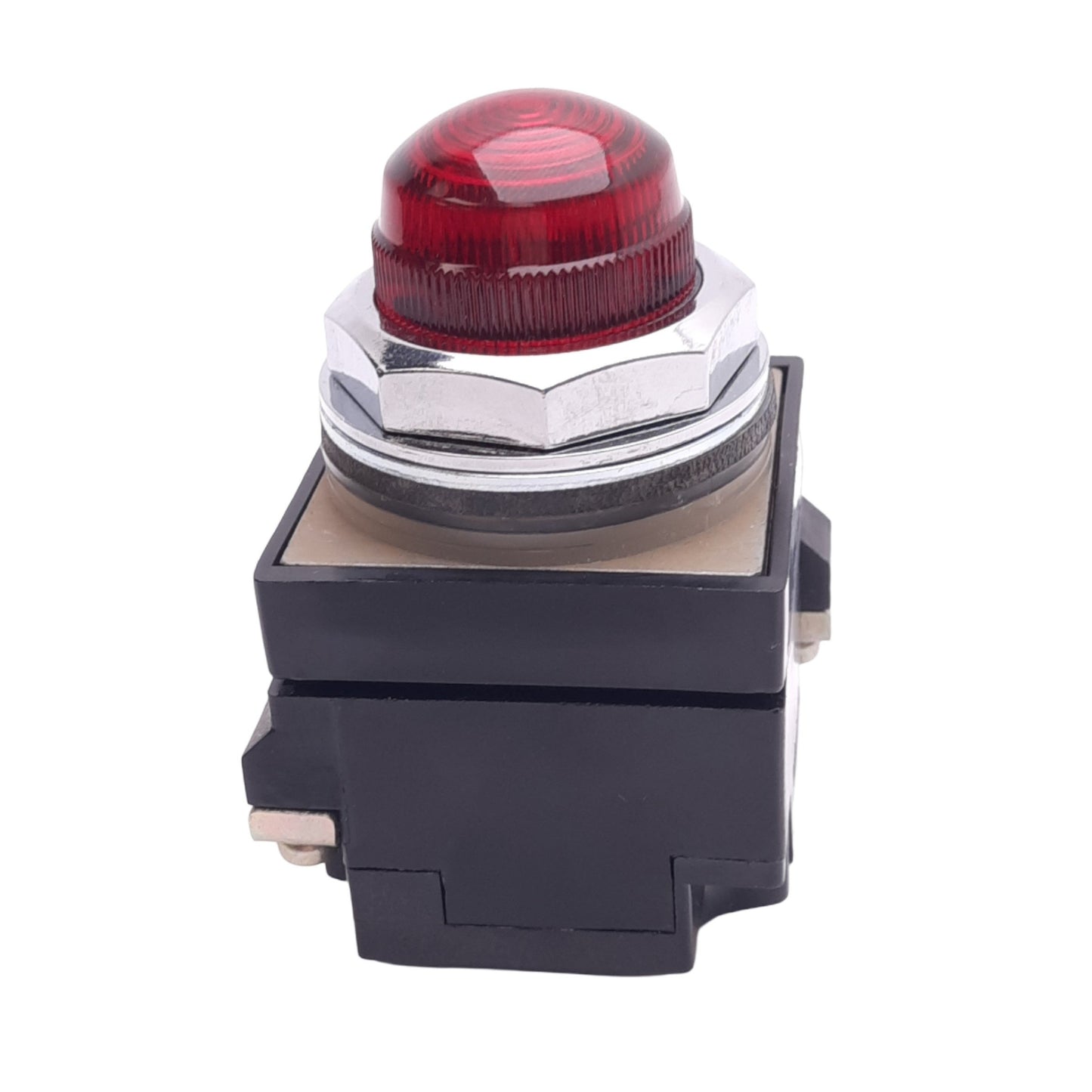 Used General Electric CR104PXG22 Red Indicator Pilot Light, ø30.5mm, 120VAC Lamp