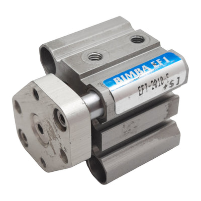 Used Bimba EFT-2010-E Pneumatic Compact Cylinder ø20mm Bore 10mm Stroke, #10-32 10bar