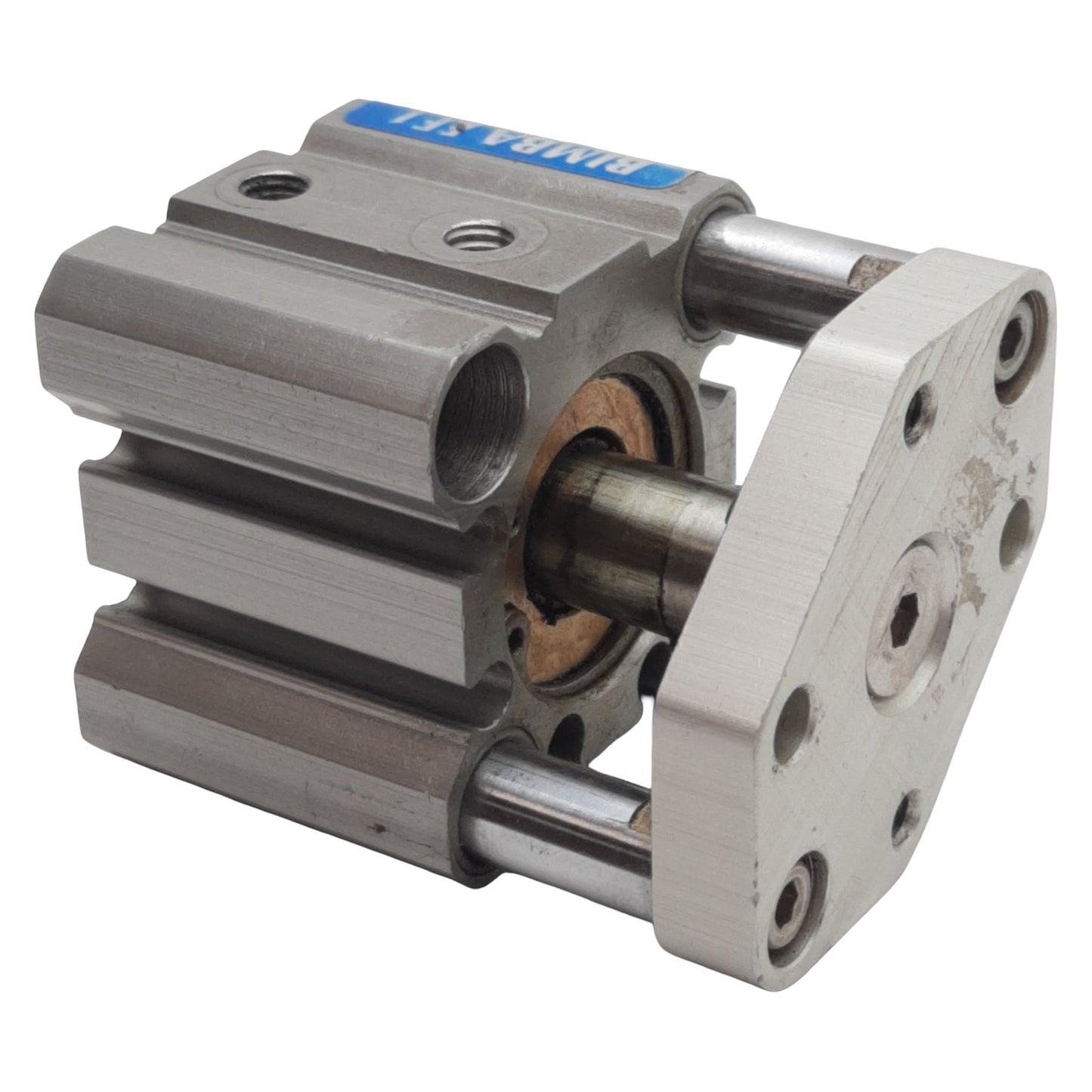 Used Bimba EFT-2010-E Pneumatic Compact Cylinder ø20mm Bore 10mm Stroke, #10-32 10bar