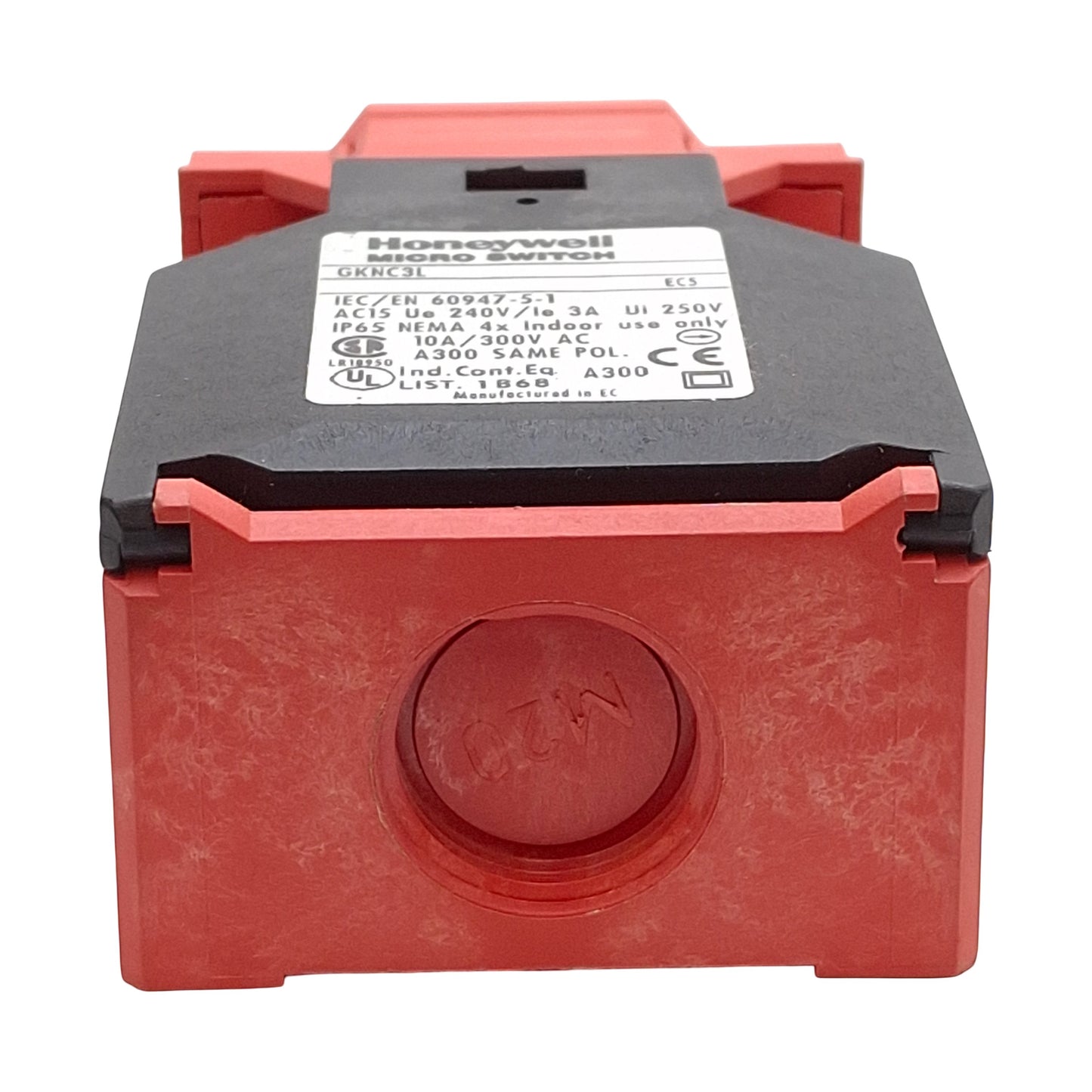 Used Honeywell GKNC3L MICRO SWITCH Key-Actuated Switch, 1NC/1NO BBM, 300VAC *No Key*