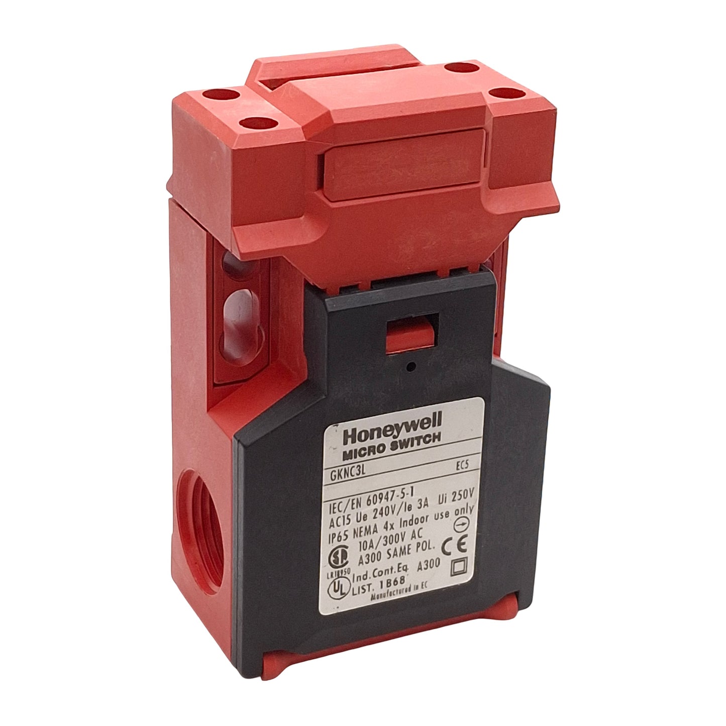 Used Honeywell GKNC3L MICRO SWITCH Key-Actuated Switch, 1NC/1NO BBM, 300VAC *No Key*