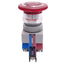 Used IDEC AVLW49911D-R-24V Illuminated Push/Twist E-Stop Switch, ø22mm, 1NO 1NC, 24V