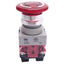 Used IDEC AVLW49911D-R-24V Illuminated Push/Twist E-Stop Switch, ø22mm, 1NO 1NC, 24V