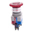 Used IDEC AVLW49911D-R-24V Illuminated Push/Twist E-Stop Switch, ø22mm, 1NO 1NC, 24V