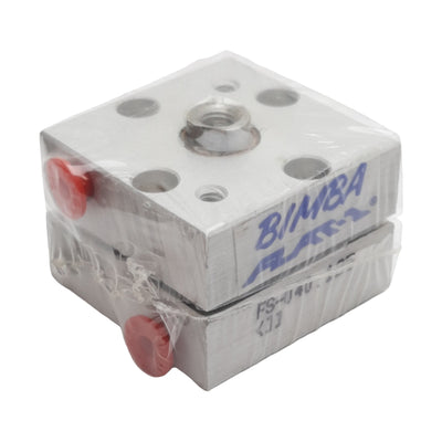 New Bimba FS-040.125 FLAT-1 Pneumatic Cylinder, ø3/4in Bore, 0.125in Stroke, #10-32