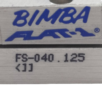 New Bimba FS-040.125 FLAT-1 Pneumatic Cylinder, ø3/4in Bore, 0.125in Stroke, #10-32