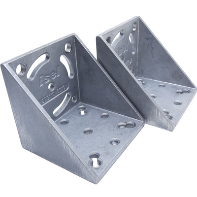Used Lot of 2 Isel 209110 0010 WV 1 Right Angle Bracket, L 71mm x W 75mm x H 71mm