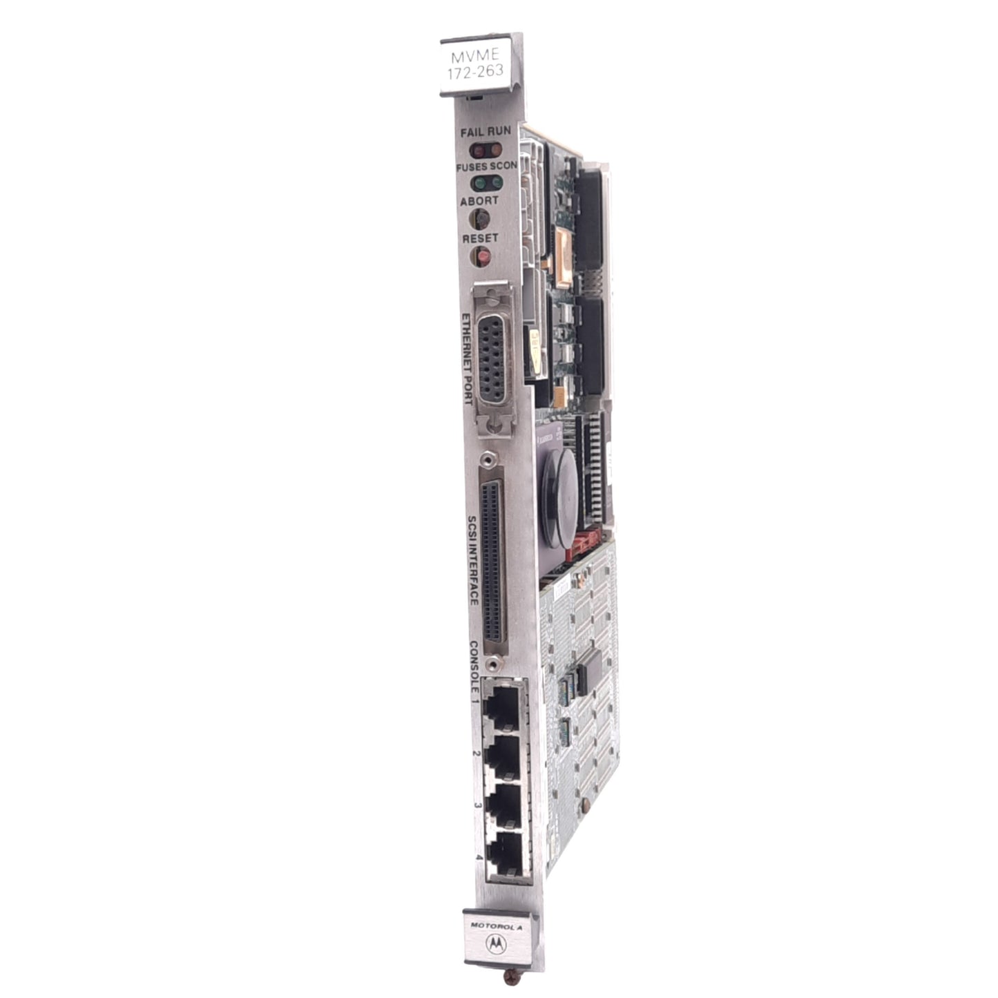 Used Motorola MVME 172-263 VME Embedded Controller, 16MB RAM, 60MHz, SCSI/Ethernet