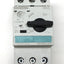Used Siemens 3RV1021-1JA10 Sirius Motor Protector Circuit Breaker, 3-Pole, 7-10A