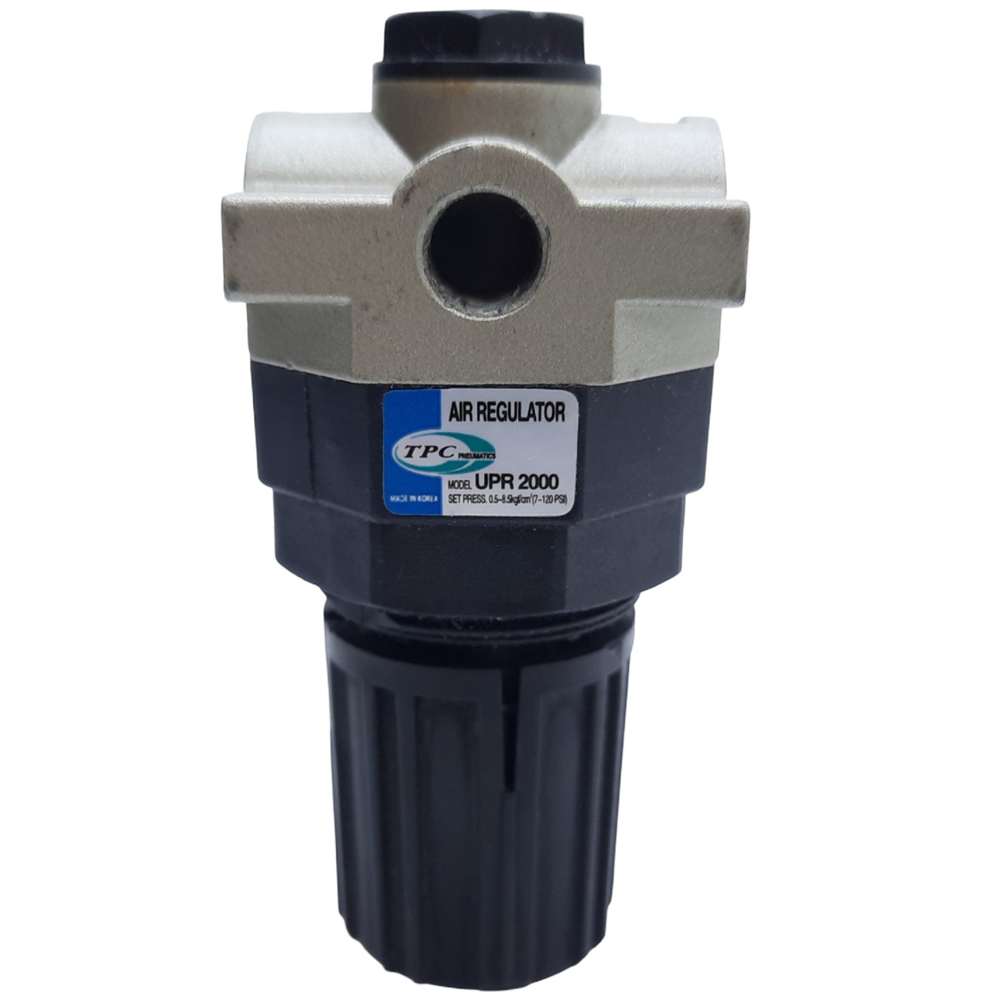 Used TPC UPR2000-01 Pneumatic Regulator, Port 1/8" NPT, 7-120PSI Set, 150PSI Max