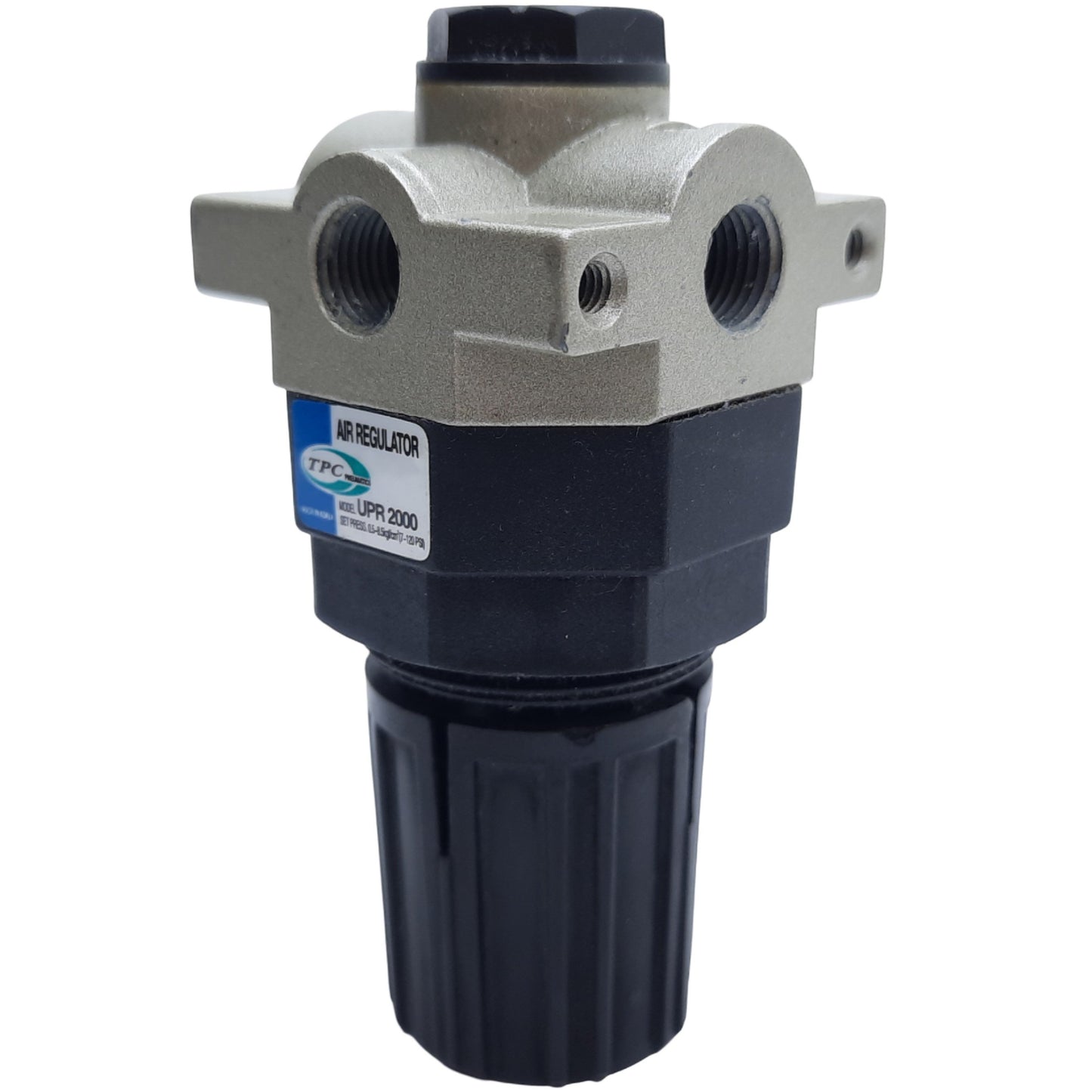 Used TPC UPR2000-01 Pneumatic Regulator, Port 1/8" NPT, 7-120PSI Set, 150PSI Max