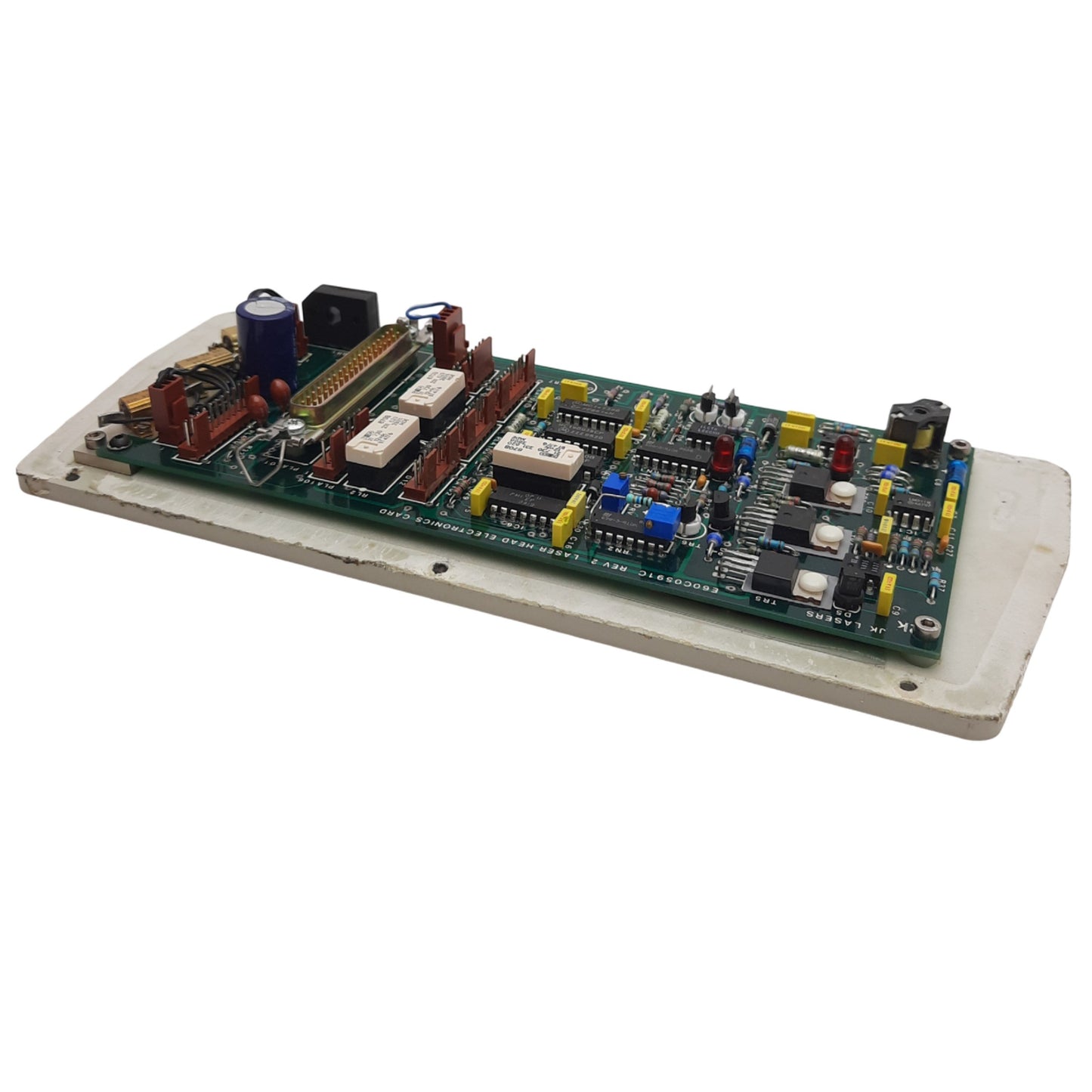 Used JK Lasers E60C0591C Rev 2 Laser Head Electronic Card, 37 Pin D-Sub, 3x 8-Pin