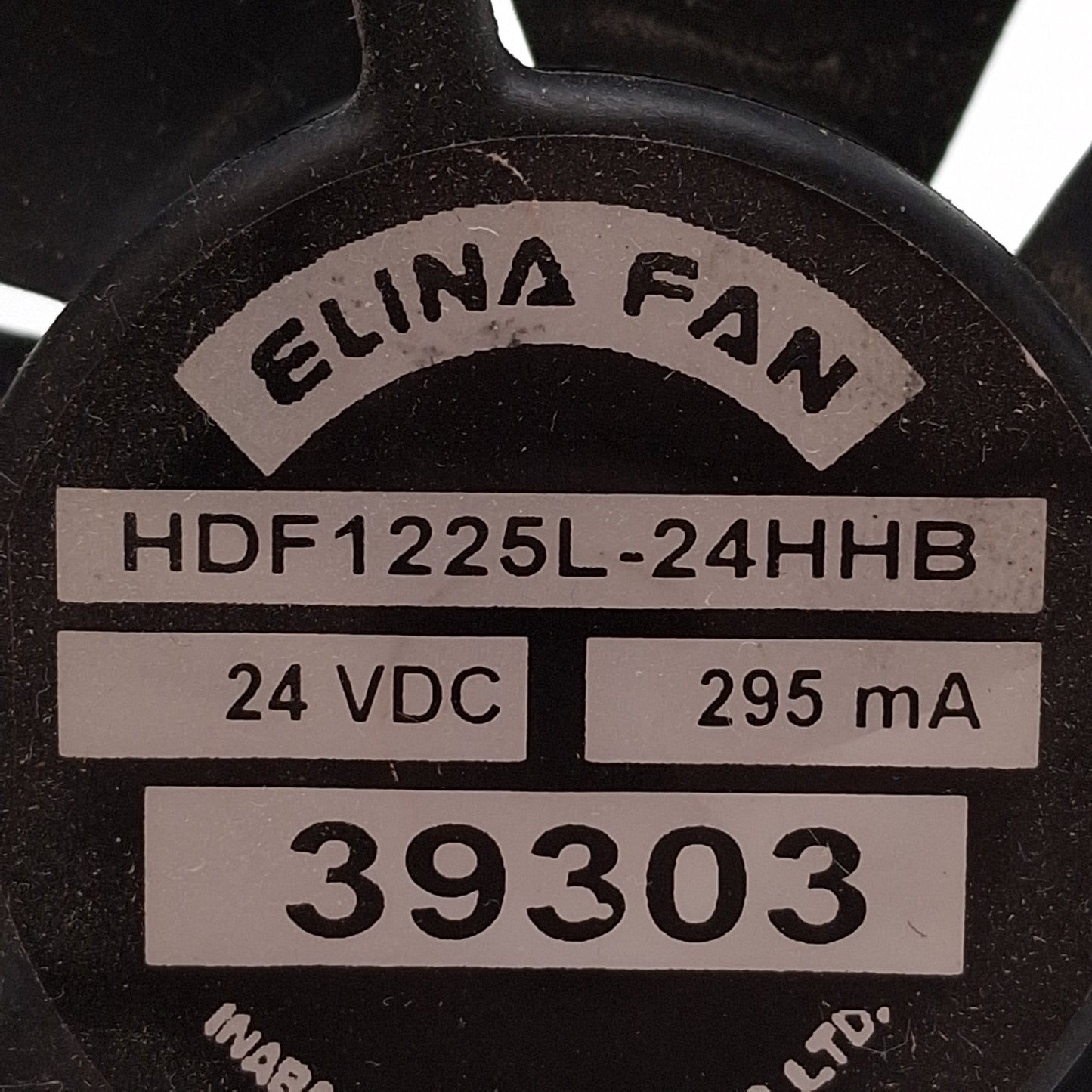 Used Lot of 3 Elina Fan HDF1225L-24HHB Axial Fan, 120x120mm, 106CFM, 52dBA, 24VDC