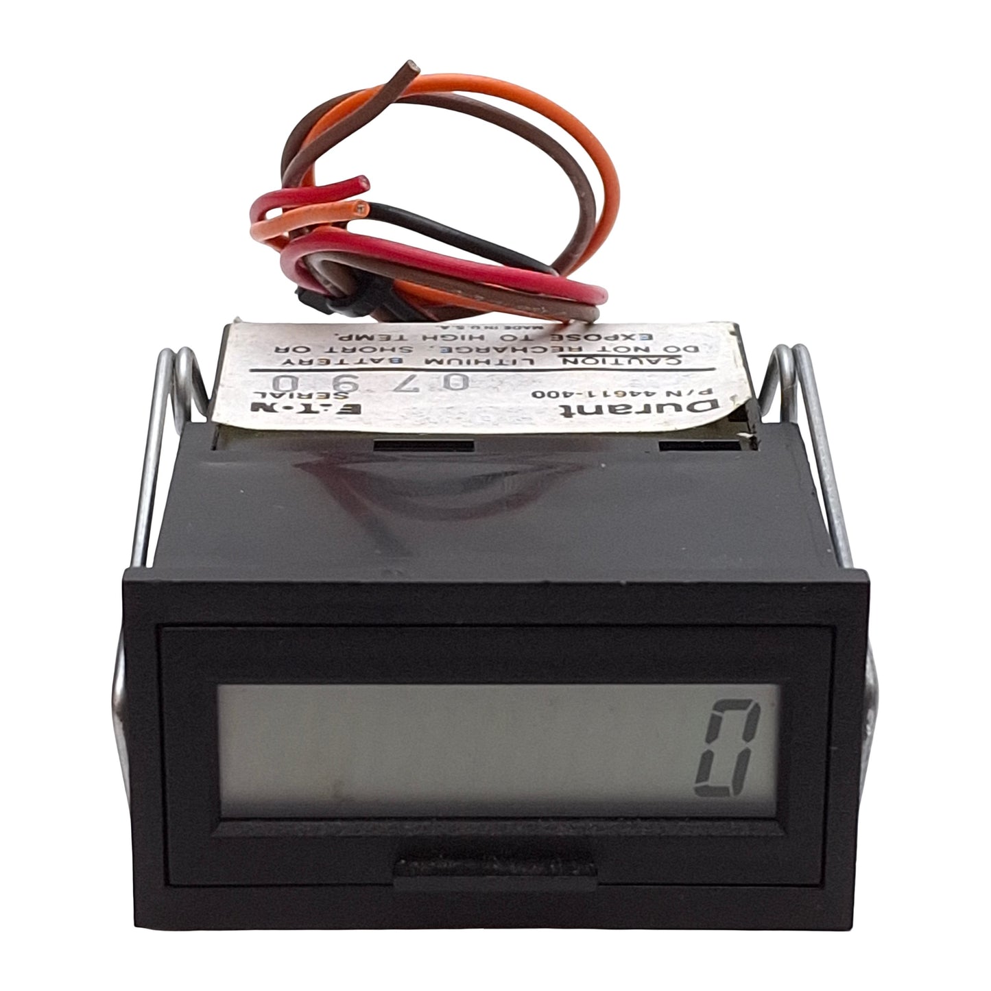 Used Durant 44611-400 Designmate Totalizer/Timer Module 8-Digit LCD, 1/32 DIN