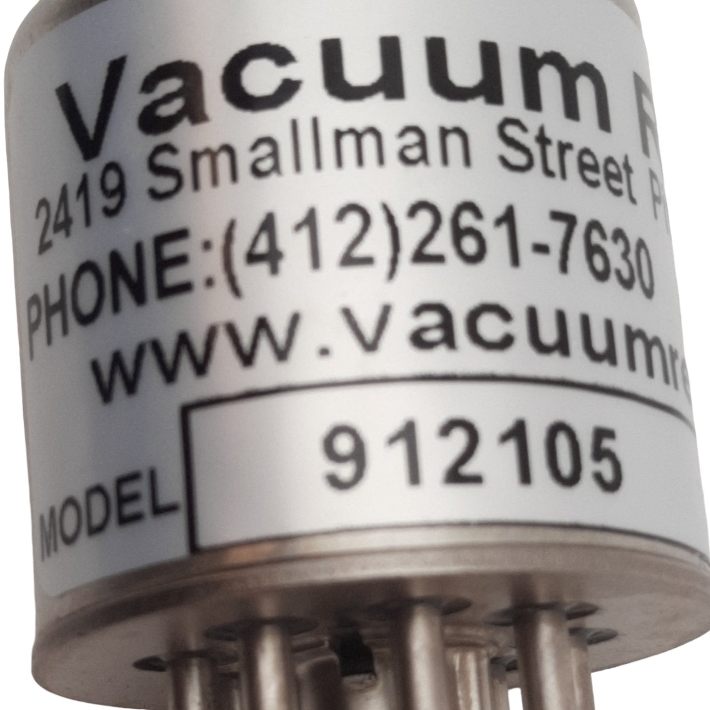 Used Vacuum Research 912105 Convection Gauge Tube 1/4in Male NPT, For Leak Detectors