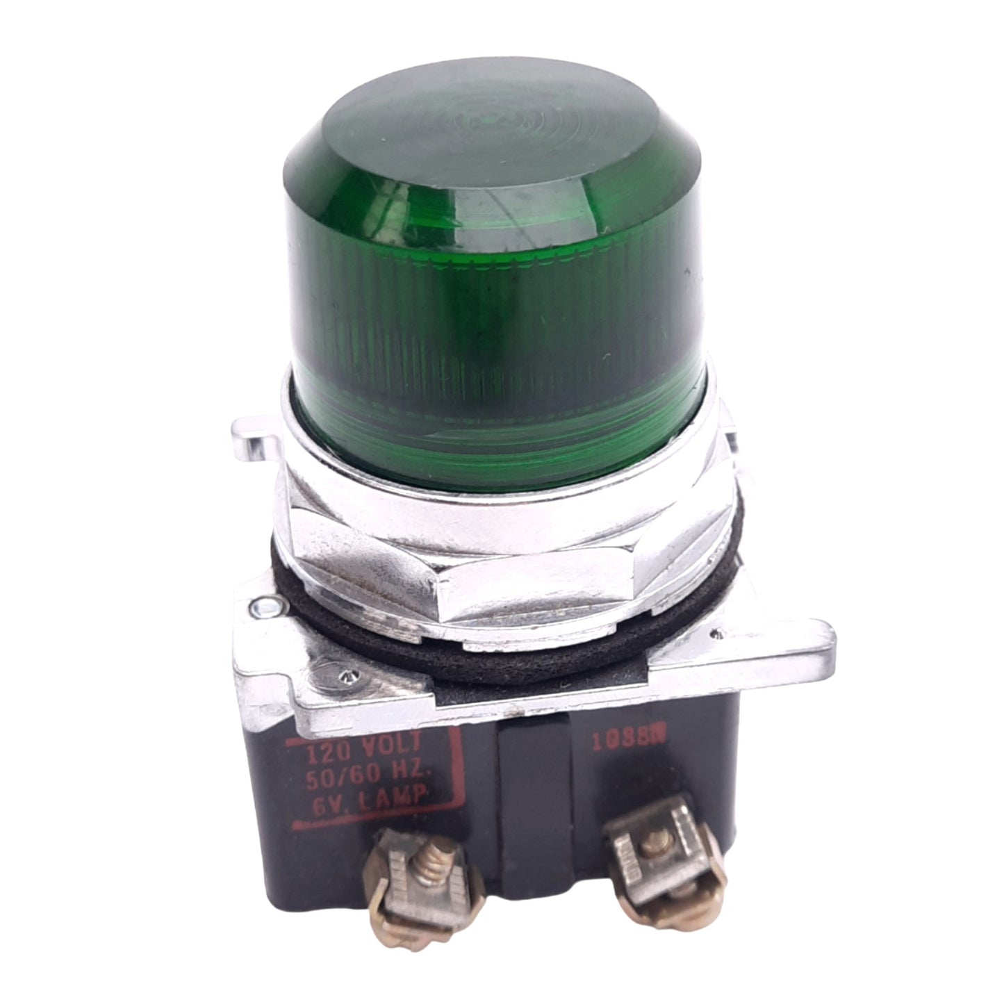 Used Eaton 10250T181NC2N Heavy Duty Green Indicator Pilot Light, ø30.5mm, 120VAC Lamp