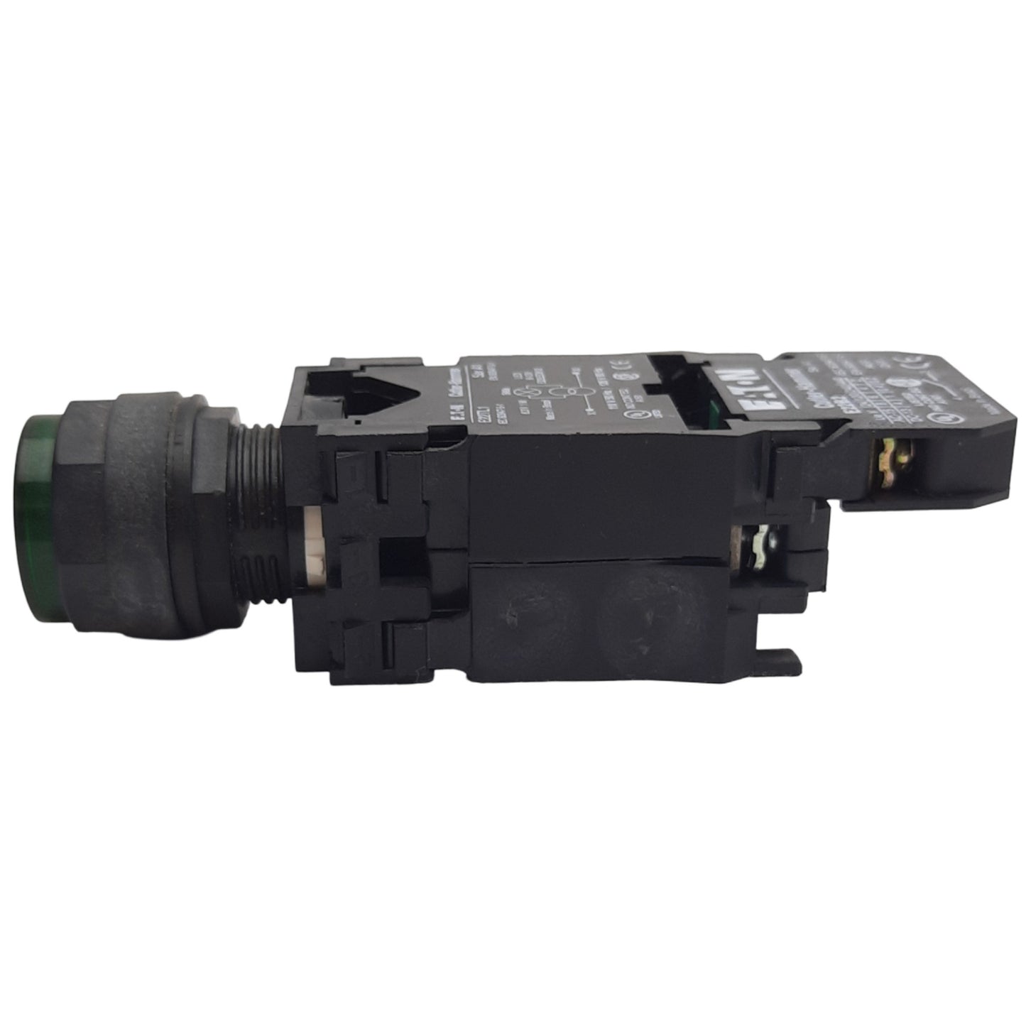 Used EATON E22TB3 Illuminated Push Button 1NO Contact, Momentary, Green, 22.5mm